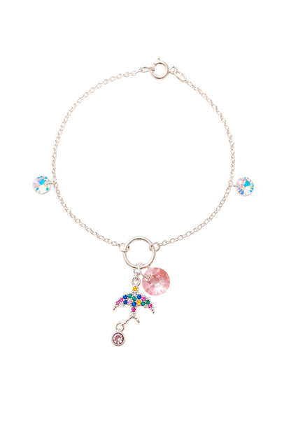 Pulsera Golondrina Plata 925 Cristal Swarovski® Light Rose