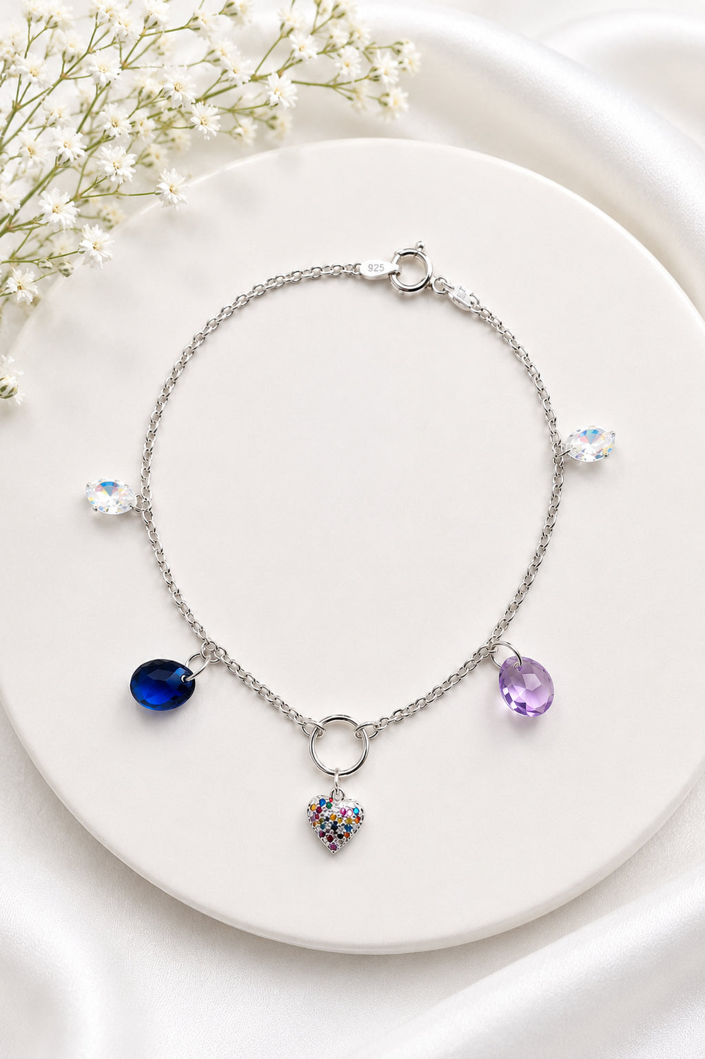 Pulsera Amistad Plata 925 Cristal Swarovski®