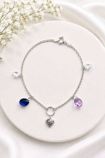 Pulsera Amistad Plata 925 Cristal Swarovski®