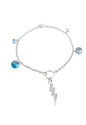 Pulsera Fortaleza Plata 925 Cristal Swarovski® Turquesa
