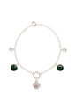 Pulsera Fortuna Plata 925 Cristal Swarovski® Emerald