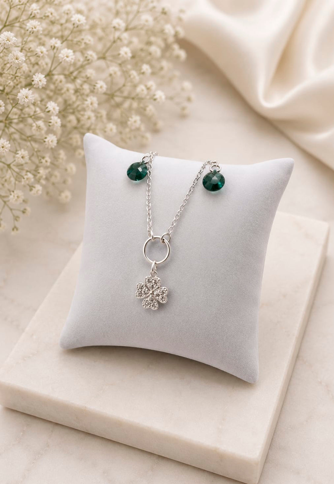 Pulsera Fortuna Plata 925 Cristal Swarovski® Emerald