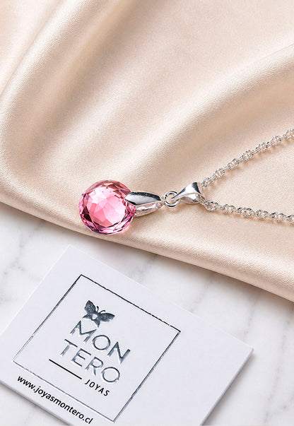 Collar Gracia Plata 925 Cristal Swarovski® Light Rose