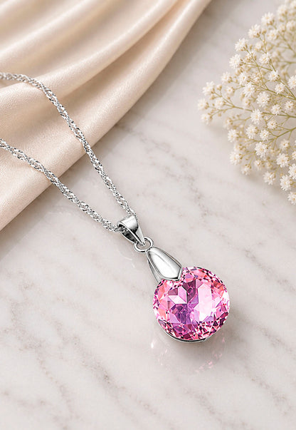 Collar Gracia Plata 925 Cristal Swarovski® Light Rose