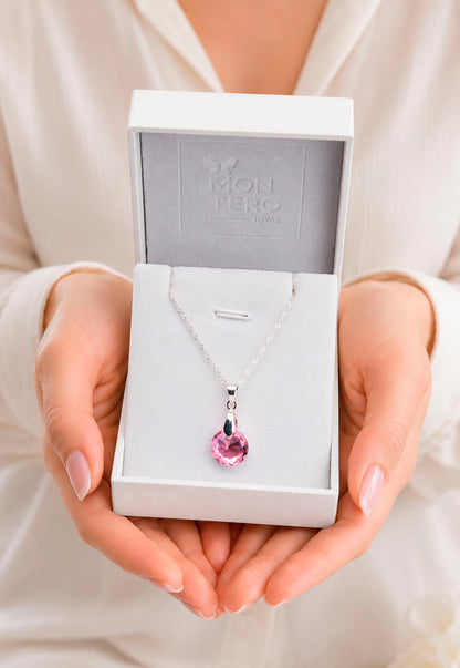 Collar Gracia Plata 925 Cristal Swarovski® Light Rose