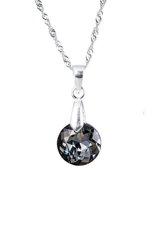 Collar Gracia Plata 925 Cristal Swarovski® Silver Night