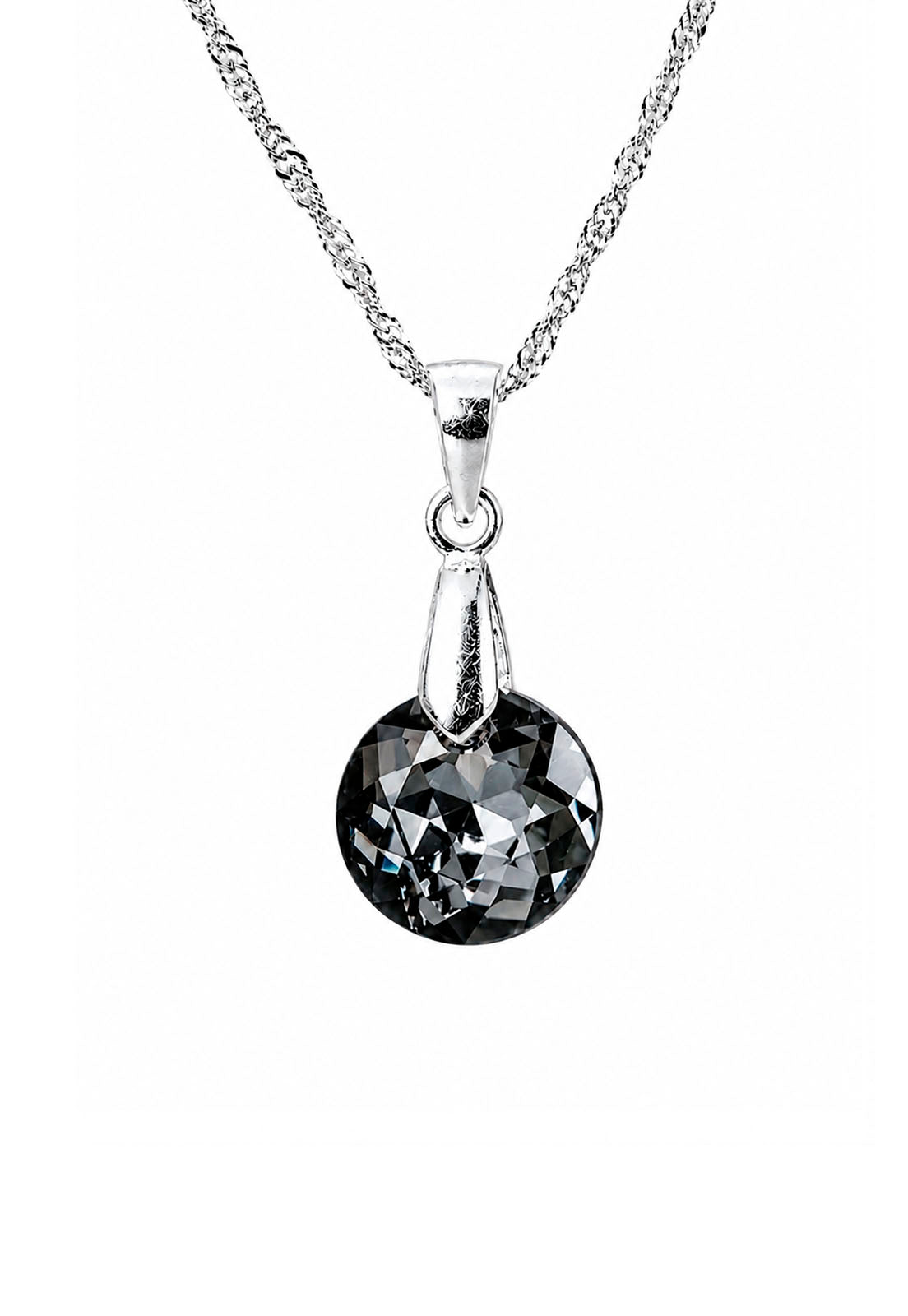 Collar Gran Gracia Plata 925 Cristal Swarovski® Silver Night