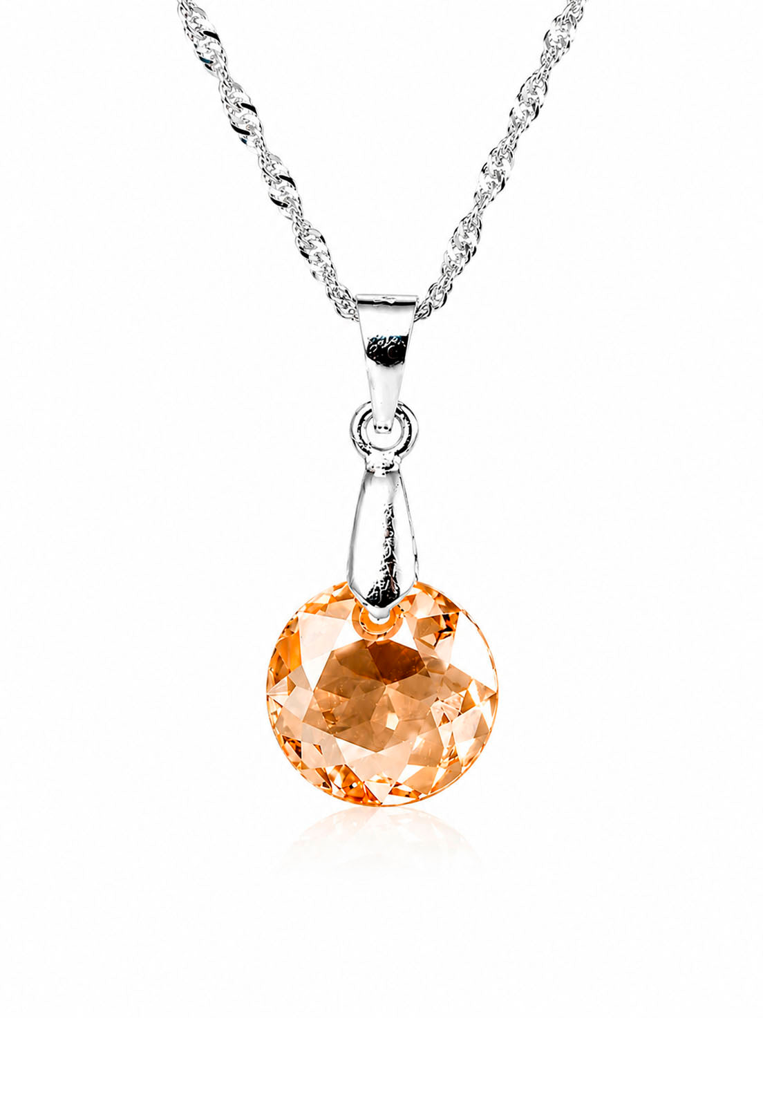 Collar Gracia Plata 925 Cristal Swarovski® Golden Shadow