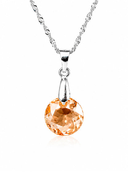 Collar Gracia Plata 925 Cristal Swarovski® Golden Shadow