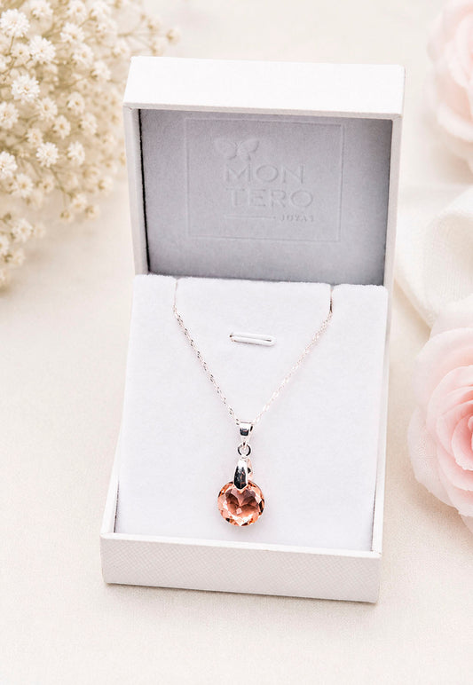 Collar Gracia Plata 925 Cristal Swarovski® Golden Shadow