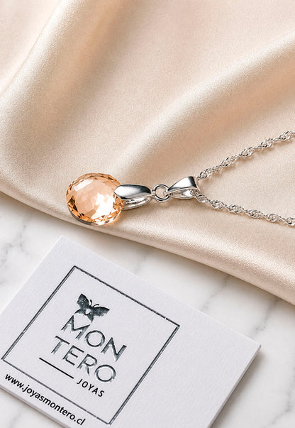 Collar Gracia Plata 925 Cristal Swarovski® Golden Shadow