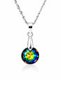 Collar Gracia Plata 925 Cristal Swarovski® Vitral Medium
