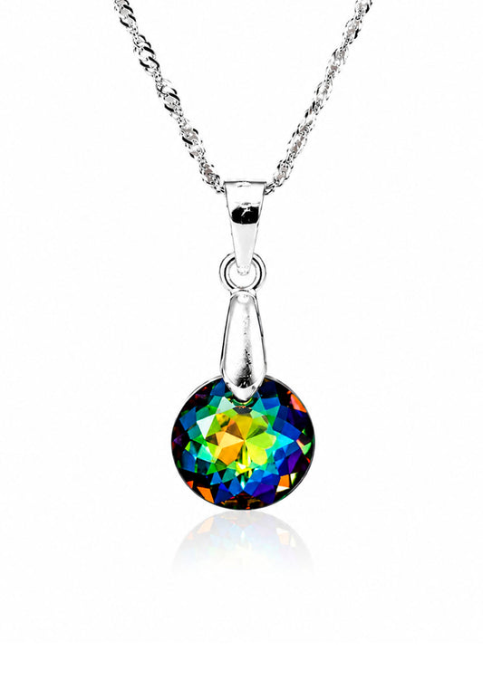 Collar Gracia Plata 925 Cristal Swarovski® Vitral Medium