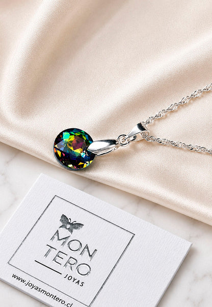 Collar Gracia Plata 925 Cristal Swarovski® Vitral Medium