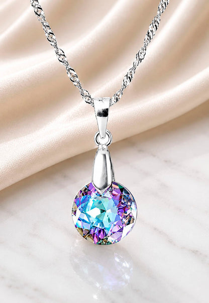 Collar Gracia Plata 925 Cristal Swarovski® Vitral Light