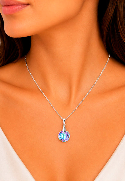 Collar Gracia Plata 925 Cristal Swarovski® Vitral Light