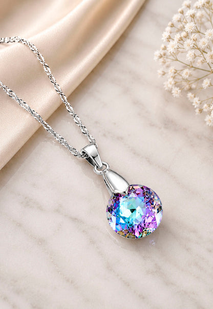 Collar Gracia Plata 925 Cristal Swarovski® Vitral Light