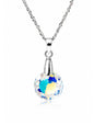 Collar Gran Gracia Plata 925 Cristal Swarovski® Aurora Boreal