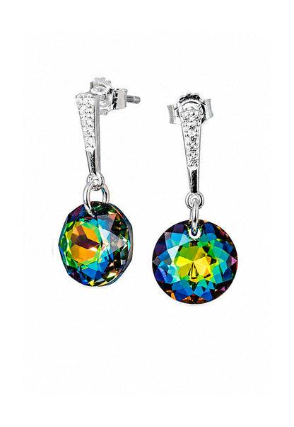 Aros Gracia Plata 925  Cristal Swarovski® Vitral Medium