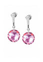 Aros Gracia Plata 925 Cristal Swarovski® Light Rose
