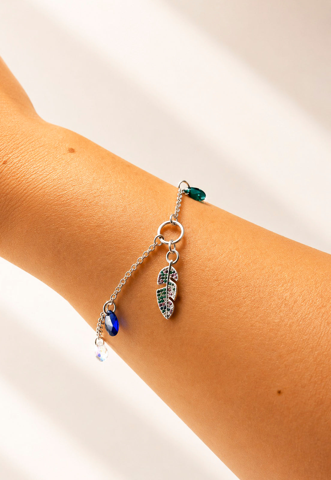 Pulsera Elena Plata 925 Cristal Swarovski® Emerald