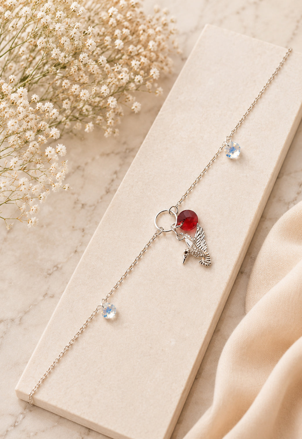 Pulsera Colibri Plata 925 Cristal Swarovski® Siam