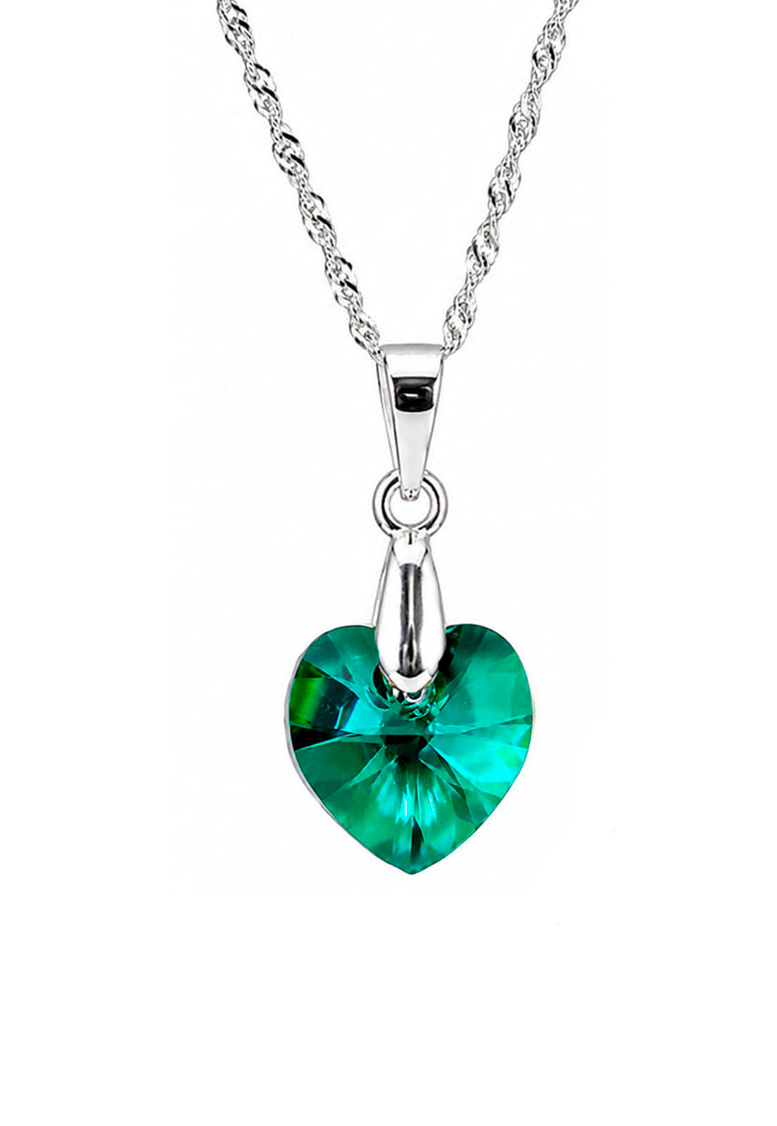 Collar Romance Plata 925 Cristal Swarovski® Emerald