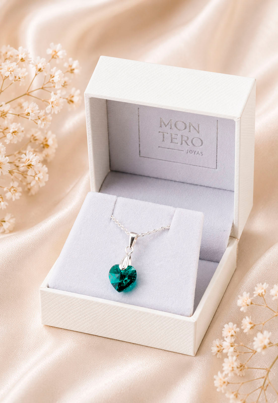 Collar Romance Plata 925 Cristal Swarovski® Emerald