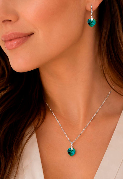 Collar Romance Plata 925 Cristal Swarovski® Emerald