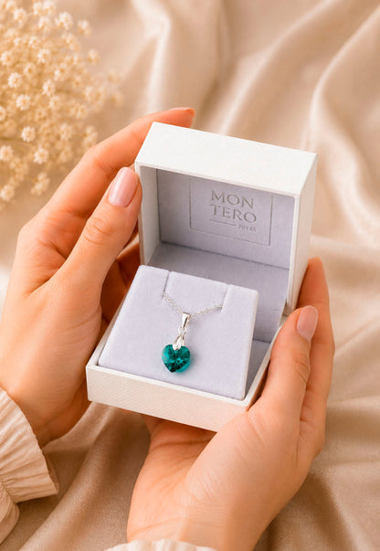 Collar Romance Plata 925 Cristal Swarovski® Emerald