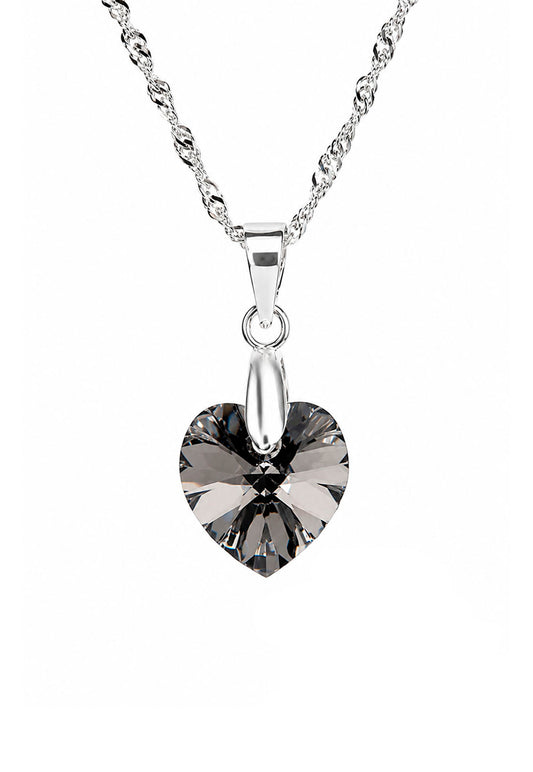 Collar Romance Plata 925 Cristal Swarovski® Silver Night