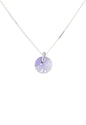 Collar Punto de Luz Plata 925 Cristal Genuino Violet
