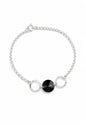 Pulsera Rafaela Plata 925 Cristal Swarovski® Jet