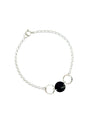 Pulsera Rafaela Plata 925 Cristal Swarovski® Jet