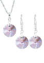 Conjunto Madrid Plata 925 Cristal Swarovski® Light Rose