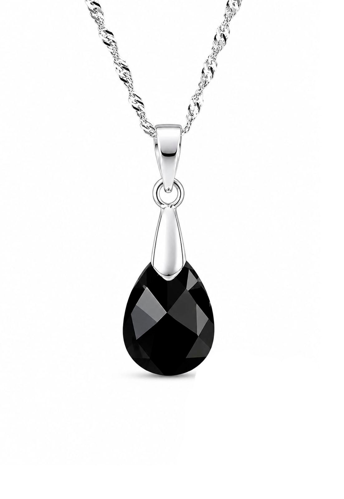 Collar Encanto Plata 925 Cristal Swarovski® Jet