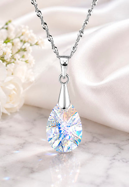 Collar Encanto Plata 925 Cristal Swarovski® Aurora Boreal