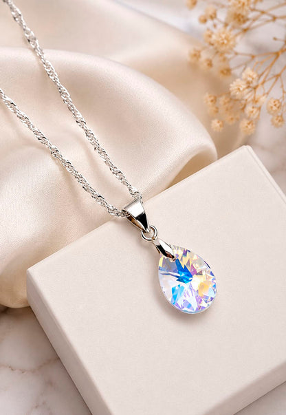 Collar Encanto Plata 925 Cristal Swarovski® Aurora Boreal