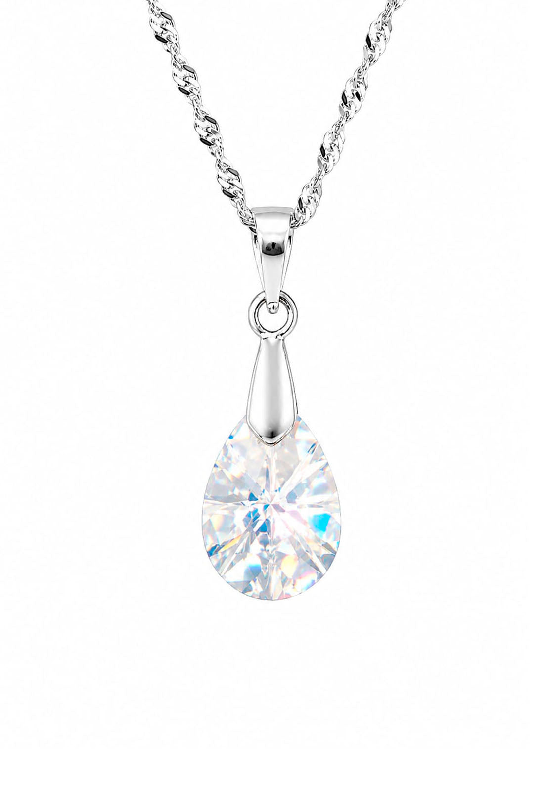 Collar Encanto Plata 925 Cristal Swarovski® Aurora Boreal