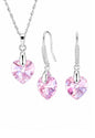 Conjunto Romance Plata 925 Cristal Swarovski® Light Rose
