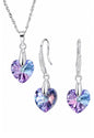 Conjunto Romance Plata 925 Cristal Swarovski® Vitral Light