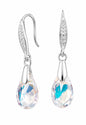 Aros Capricho Plata 925 Cristal Swarovski® Aurora Boreal