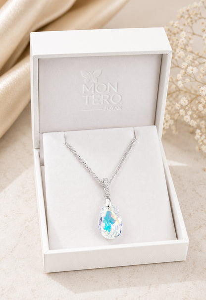 Collar Capricho Plata 925 Cristal Swarovski® Aurora Boreal