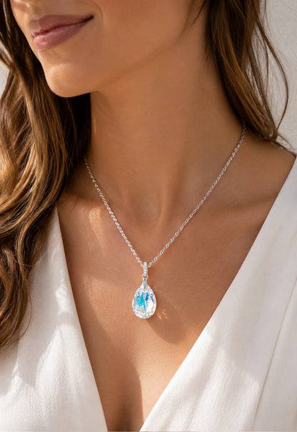 Collar Capricho Plata 925 Cristal Swarovski® Aurora Boreal