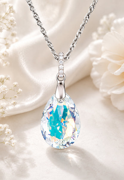 Collar Capricho Plata 925 Cristal Swarovski® Aurora Boreal