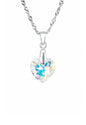 Collar Amor Plata 925 Cristal Swarovski® Aurora Boreal