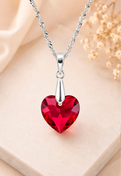 Collar Amor Plata 925 Cristal Swarovski® Siam