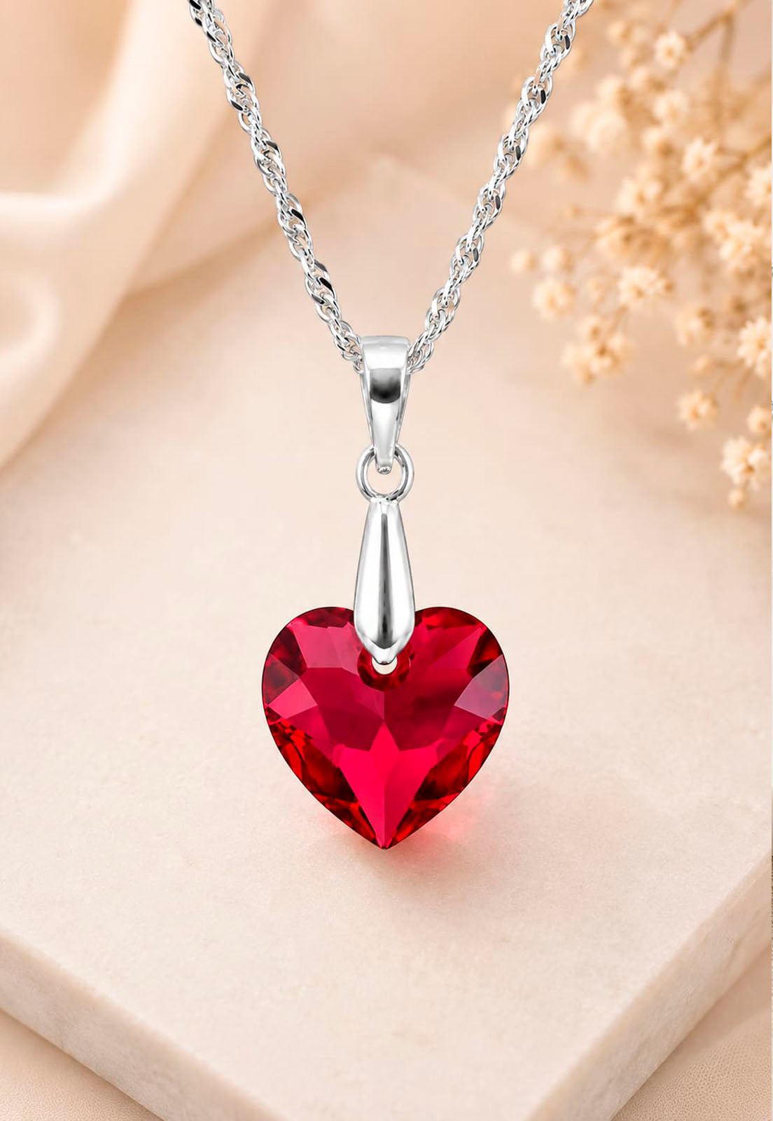 Collar Amor Plata 925 Cristal Swarovski® Siam