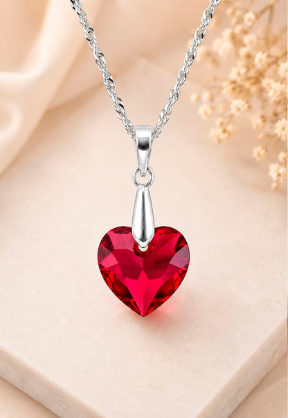 Collar Amor Plata 925 Cristal Swarovski® Siam