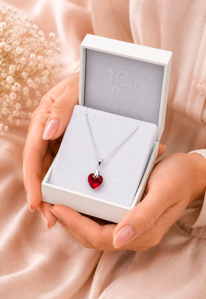 Collar Amor Plata 925 Cristal Swarovski® Siam